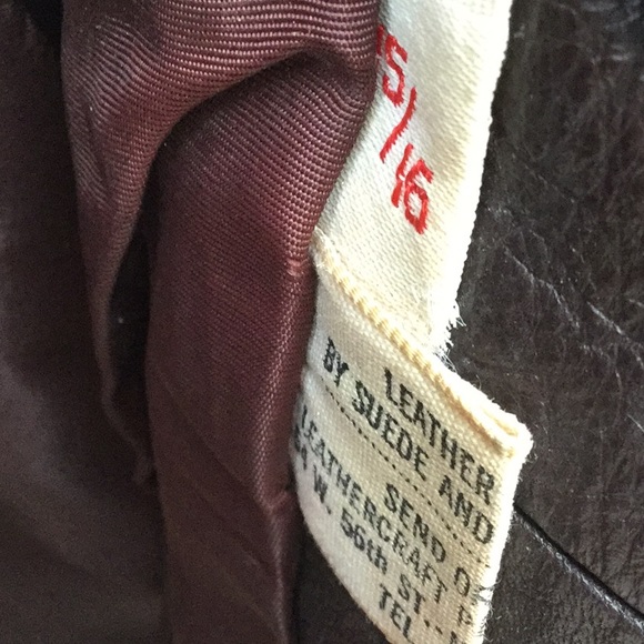 โฎ๏ธ Penny Lane Brown VINTAGE LEATHER Jacket EVC TOTALLY AWESOME - Picture 12 of 16